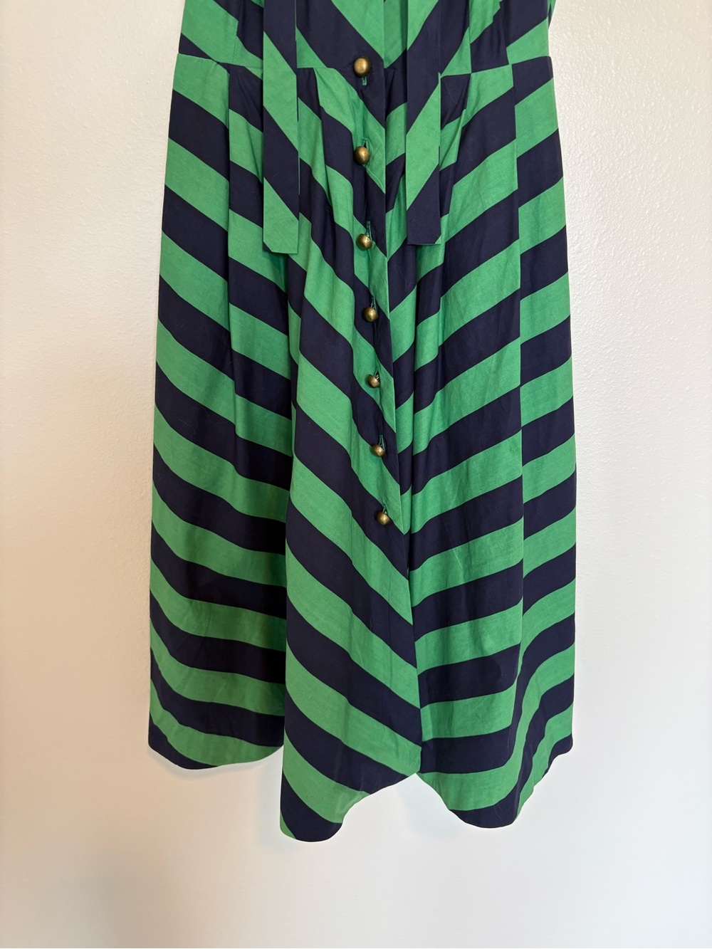 Anthropologie Girls from Savoy Chevron Striped Sleeveless Fit & Flare Dress 2P - Picture 5 of 9